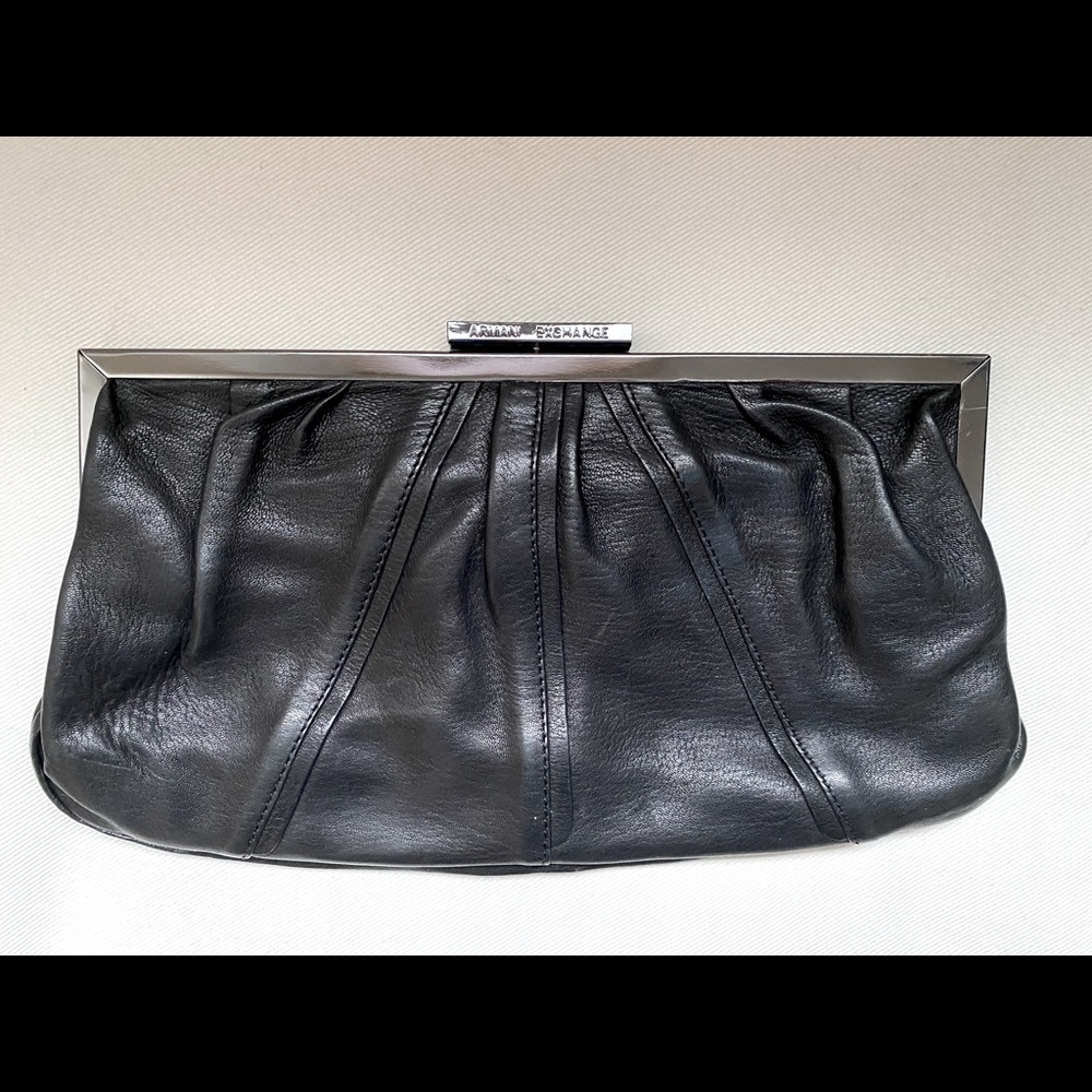 Armani Exchange Leather clutch